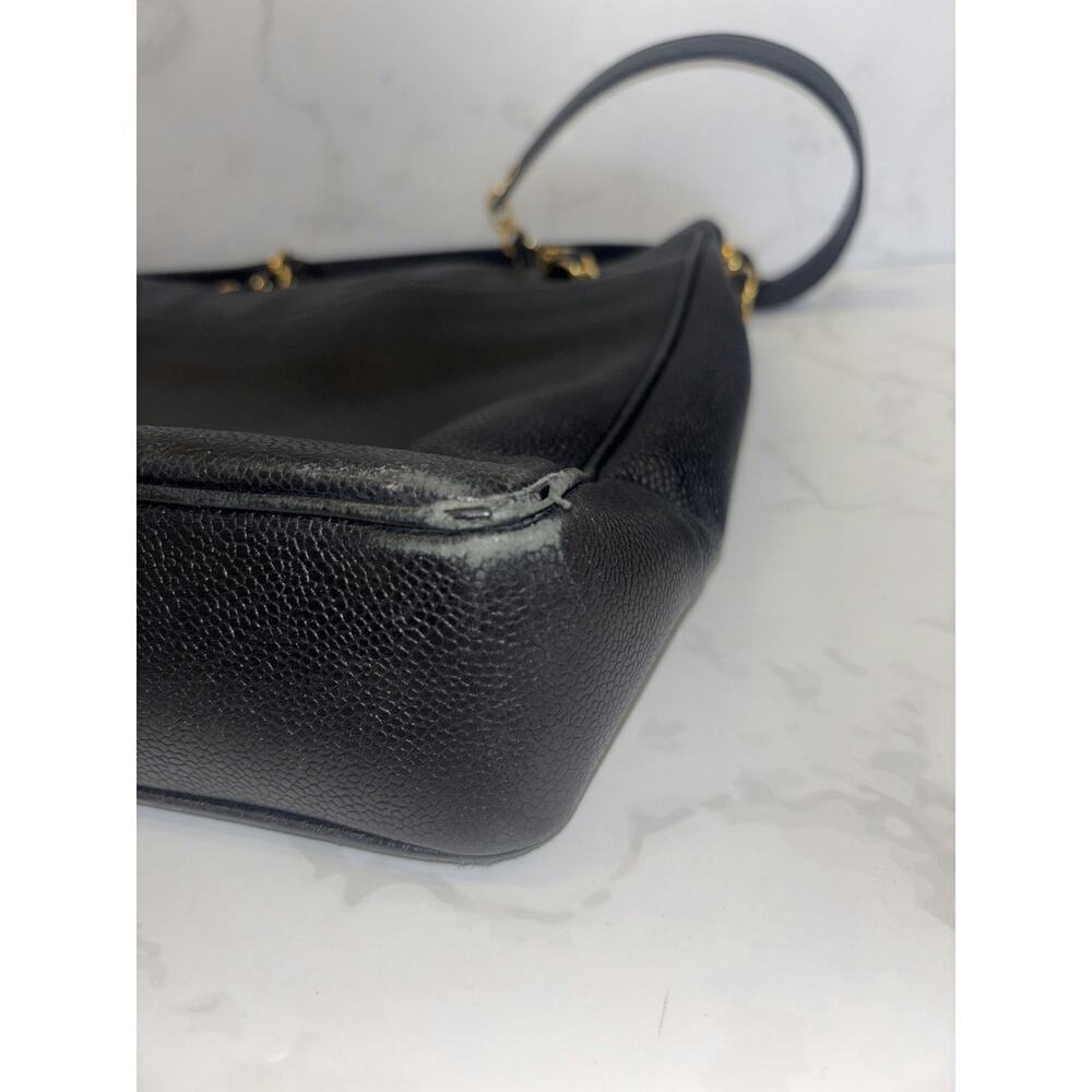 Chanel Black Leather Tote Bag - Good Condition - Picture 6 of 6